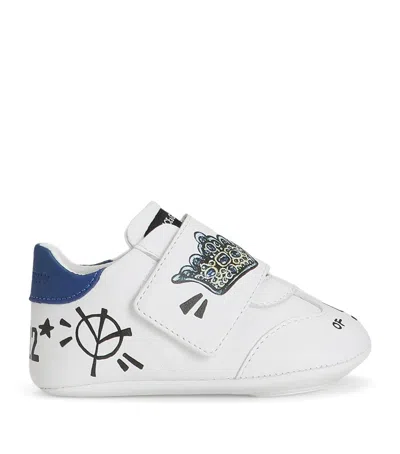 Dolce & Gabbana Dolce&gabbana Kids Leather Low-top Sneakers In Blue