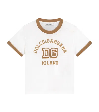 Dolce & Gabbana Dolce&gabbana Kids Logo T-shirt In White