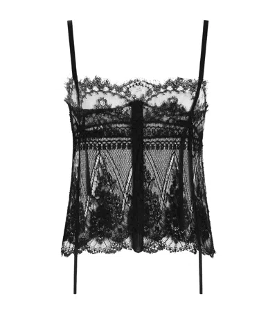 Dolce & Gabbana Dolce&gabbana Lace Crop Top In Black