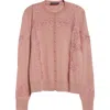 Dolce & Gabbana Cashmere And Silk Cardigan In Rosa Polvere Scuro
