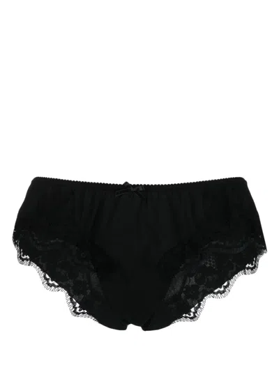 Dolce & Gabbana Dolce&gabbana Lace-trim Briefs In Black