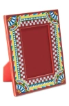 Dolce & Gabbana Dolce&gabbana Lacquered Wood 5 X 7-inch Picture Frame In Misce/ Carr