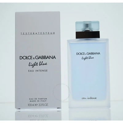Dolce & Gabbana Dolce And Gabbana Ladies Light Blue Eau Intense Edp Spray 3.3 oz (tester) Fragrances 8057971181360 In Amber / Blue