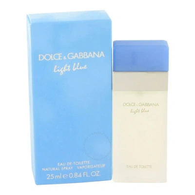Dolce & Gabbana Dolce And Gabbana Ladies Light Blue Edt Spray 0.85 oz In Blue / White
