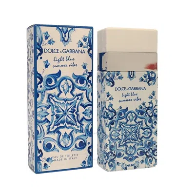 Dolce & Gabbana Dolce And Gabbana Ladies Light Blue Summer Vibes Edt Spray 3.4 oz Fragrances 8057971183500 In White
