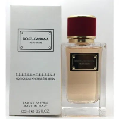 Dolce & Gabbana Dolce And Gabbana Ladies Velvet Desire Edp Spray 3.4 oz (tester) Fragrances 8054754400212 In Multi