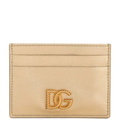 Dolce & Gabbana Dolce&gabbana Laminated Calfskin Logo Card Holder