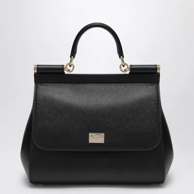 DOLCE & GABBANA DOLCE&GABBANA LARGE BLACK SICILY HAND BAG WOMEN