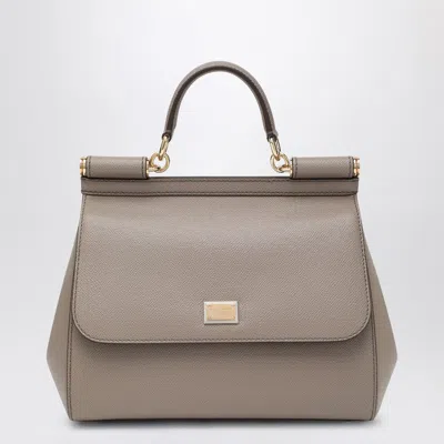Dolce & Gabbana Dolce&gabbana Large Mud Colour Sicily Hand Bag Women In Blue