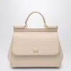 Dolce & Gabbana Large Pink Sicily Hand Bag In Neutral