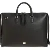 Dolce & Gabbana Pebbled-leather Briefcase In Black