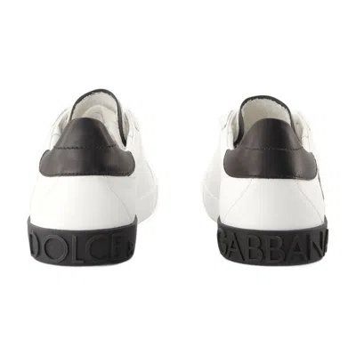 Dolce & Gabbana Dolce&gabbana Leather Calfskin Sneaker In Multi