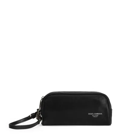 Dolce & Gabbana Dolce&gabbana Leather Logo Pouch