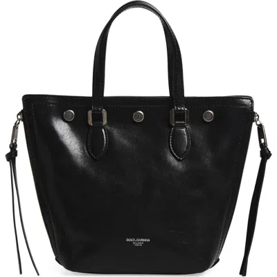 Dolce & Gabbana Dolce&gabbana Leather Shopper In Black