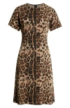 Dolce & Gabbana Leopard Print Midi Dress In Leopard