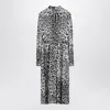 Dolce & Gabbana Leopard Print Silk Longuette Dress