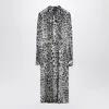 Dolce & Gabbana Leopard Print Silk Longuette Dress