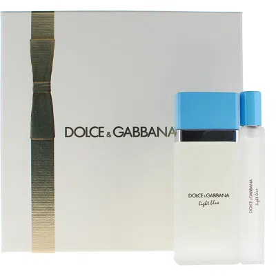 Dolce & Gabbana Dolce&gabbana Light Blue Eau De Toilette Gift Set $152 Value In Transparent