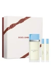 Dolce & Gabbana Dolce&gabbana Light Blue Eau De Toilette Set $222 Value In Transparent