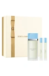 Dolce & Gabbana Dolce&gabbana Light Blue Eau De Toilette Trio Gift Set (limited Edition) $222 Value In No Color