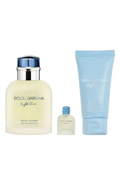 Dolce & Gabbana Dolce&gabbana Light Blue Pour Homme Eau De Toilette 3-piece Set In Neutral