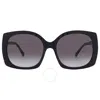 Dolce & Gabbana Dolce And Gabbana Light Gray Gradient Black Square Ladies Sunglasses Dg4385 32888g 58 In Grey/black