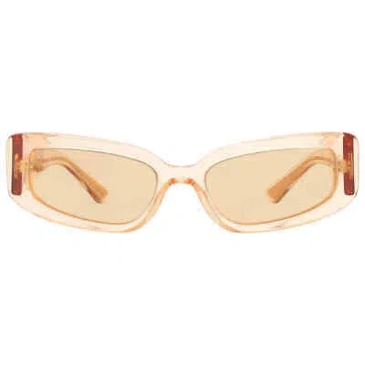 Pre-owned Dolce & Gabbana Dolce And Gabbana Light Orange Cat Eye Ladies Sunglasses Dg4445 3046/7 54 In Multi