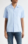 Dolce & Gabbana Dolce&gabbana Logo Embroidered Camp Shirt In Blue