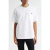 Dolce & Gabbana White Crewneck T-shirt With Logo Embroidery On The Front In White