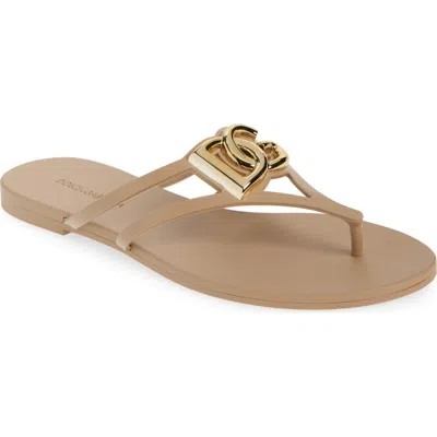 Dolce & Gabbana Dolce&gabbana Logo Flip Flop In Multi