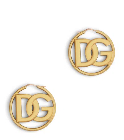 Dolce & Gabbana Dolce&gabbana Logo Hoop Earrings