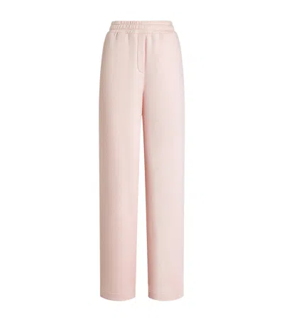 Dolce & Gabbana Dolce&gabbana Logo Pocket Straight-leg Sweatpants In Pink