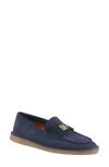 Dolce & Gabbana Dg Suede Loafers In Blue