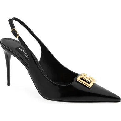 Dolce & Gabbana Dolce&gabbana Lollo Pointed Toe Slingback Pump