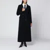 Dolce & Gabbana Long Black Wool Coat In Black
