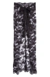 Dolce & Gabbana Chantilly Lace Long Skirt In Nero