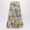 Dolce & Gabbana Dolce&gabbana Long Flounced Skirt With Floral Print Women
