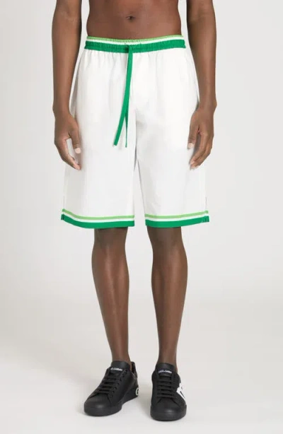 Dolce & Gabbana Majolica-print Cotton Shorts