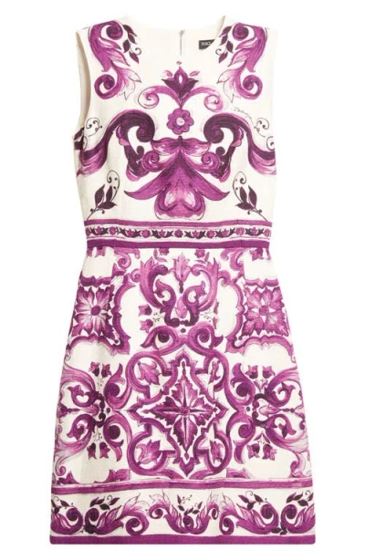 Dolce & Gabbana Dolce&gabbana Majolica Sleeveless A-line Dress