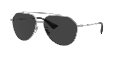 Dolce & Gabbana Dolce&gabbana 60mm Polarized Pilot Sunglasses In Polarized Black