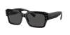 Dolce & Gabbana Sharped Rectangle-frame Sunglasses In Dark Grey