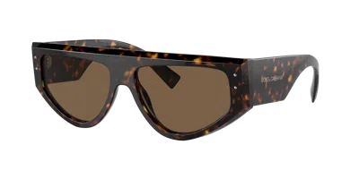Dolce & Gabbana Dolce&gabbana Man Sunglasses Dg4461 In Dark Brown