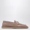 Dolce & Gabbana Suede Leather Moccas In Pink