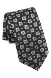 Dolce & Gabbana Geometric Printed Tie In N0004 Black/ White