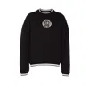 Dolce & Gabbana Crewneck Sweatshirt With Ribbed Cuffs And Hem In Black
