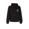 Dolce & Gabbana Hooded Sweater With Pockets And Ribbed Details In Black