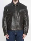 Dolce & Gabbana Zipped Leather Jacket In Black