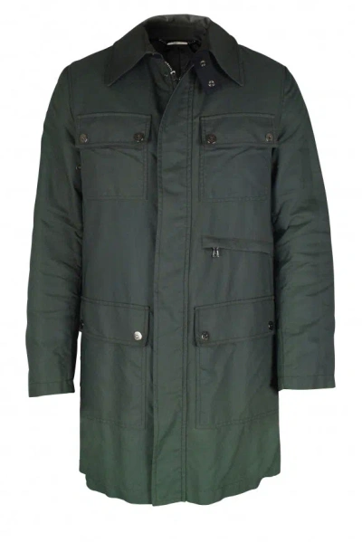 Dolce & Gabbana Flap-pockets Coat In Green