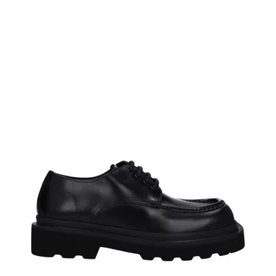 Dolce & Gabbana Dolce&gabbana Men's Derby Shoes Black Leather