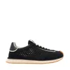 Dolce & Gabbana Dg Cushion Suede And Leather-trimmed Crocheted Sneakers